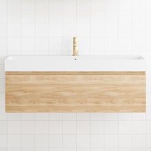San Remo Wall Hung Single Vanity with Polymarble Countertop